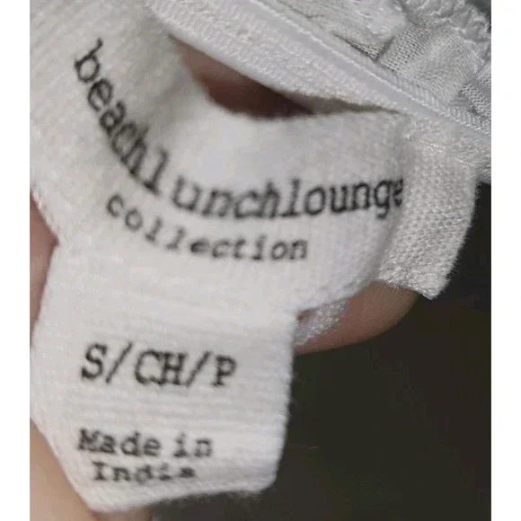 Beach Lunch Lounge Womens Maxi Peasant Sleeveless Eyelet Smock Dress Size S‎ NWT - Picture 5 of 7